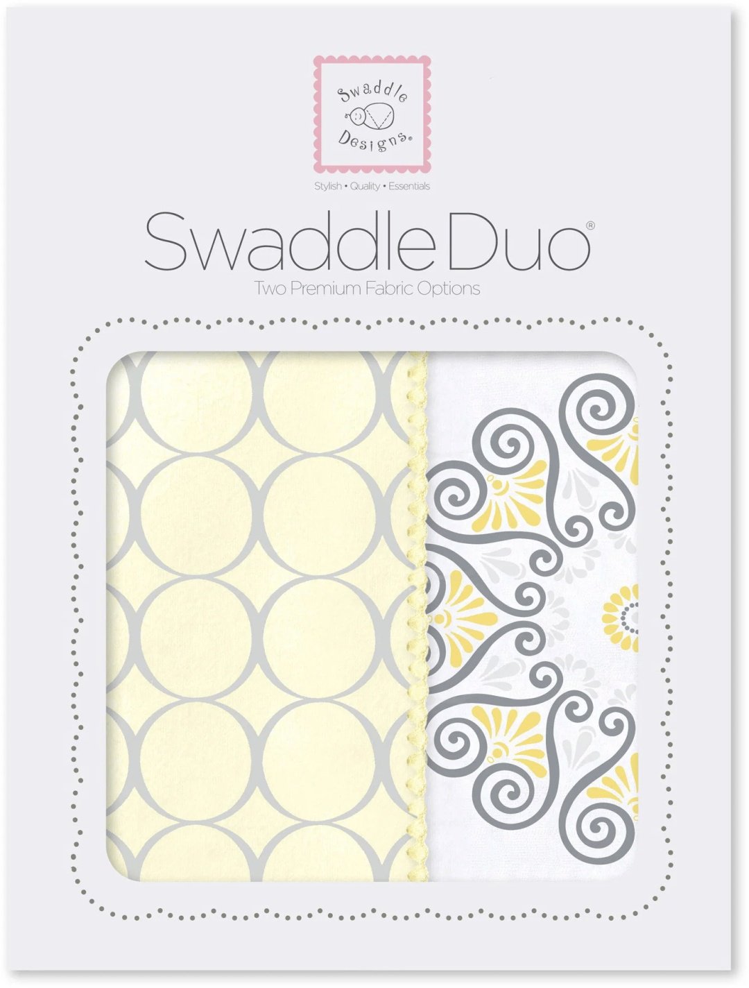 Пеленка текстильная Swaddle Designs SwaddleDuo SD-358Y, 2 шт, 118x118 см