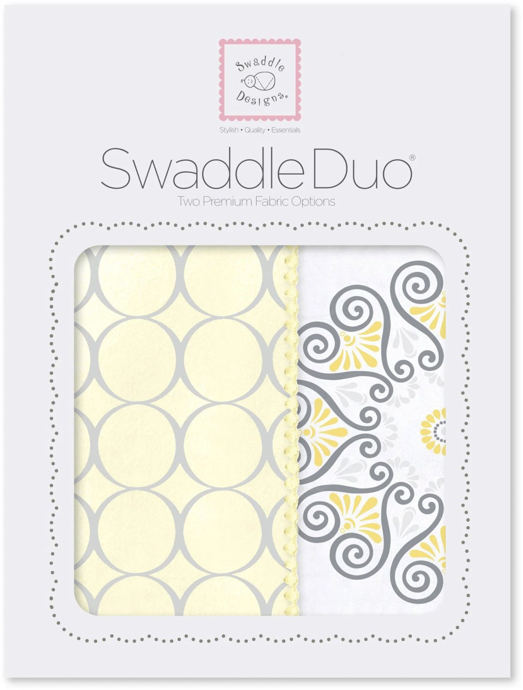 Пеленка текстильная Swaddle Designs SwaddleDuo SD-358Y, 2 шт, 118x118 см купить,NaN