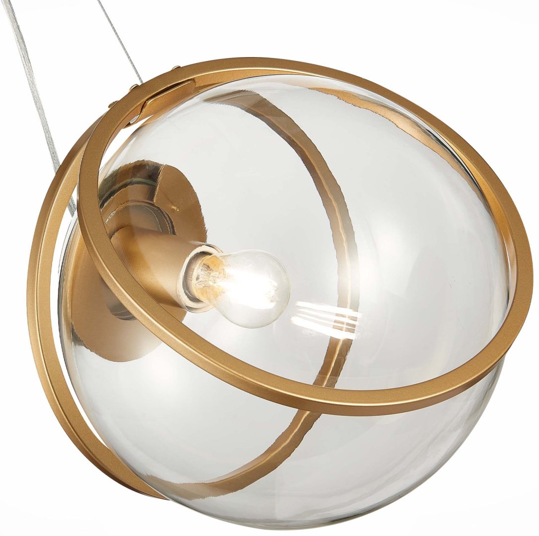 Светильник потолочный ST Luce E27 40 Вт золотистый, прозрачный купить,NaN
