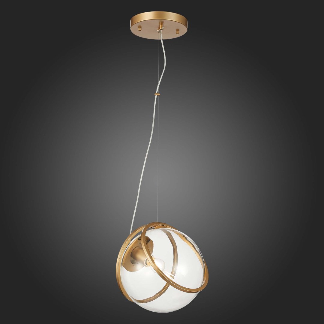Светильник потолочный ST Luce E27 40 Вт золотистый, прозрачный купить,NaN