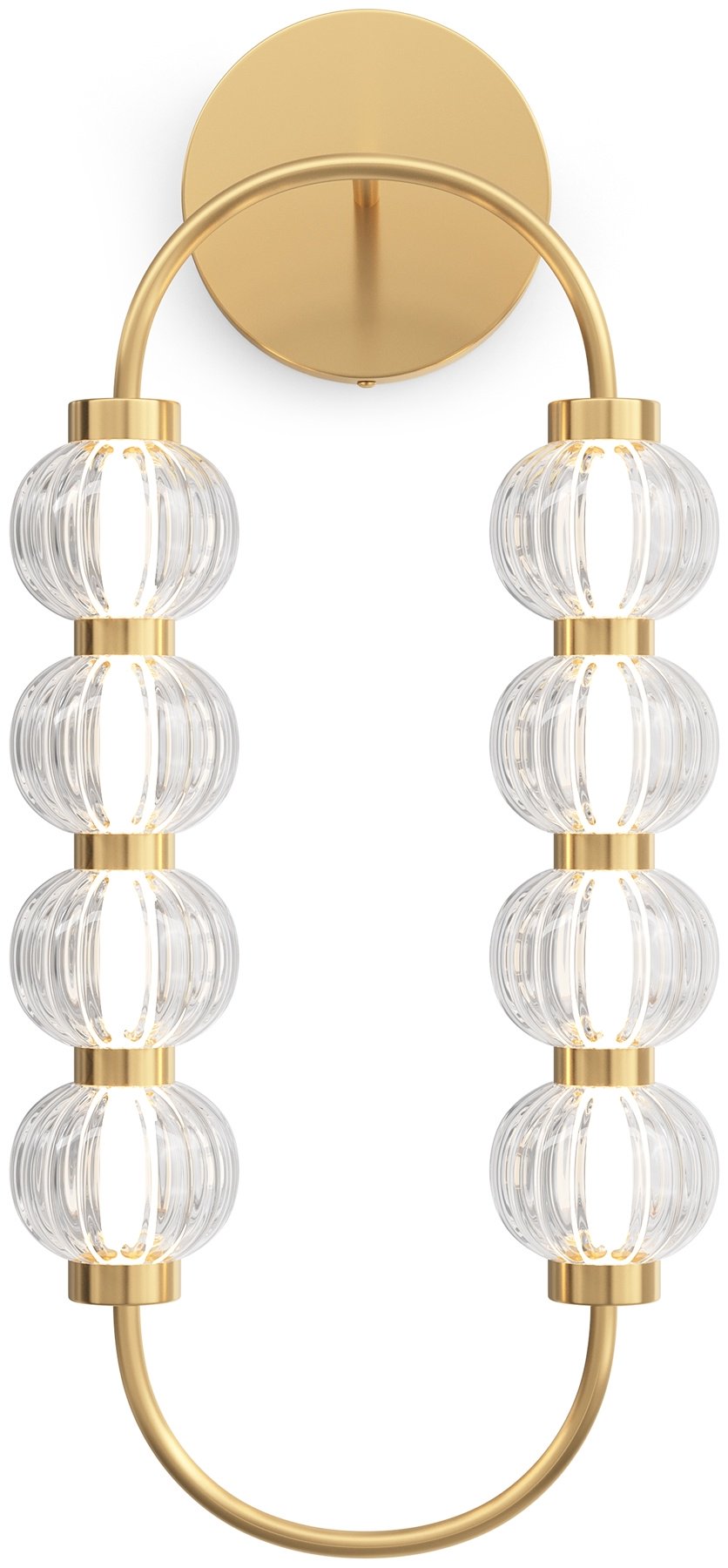 Бра настенный Maytoni LED, золотистый, белый, прозрачный купить,NaN