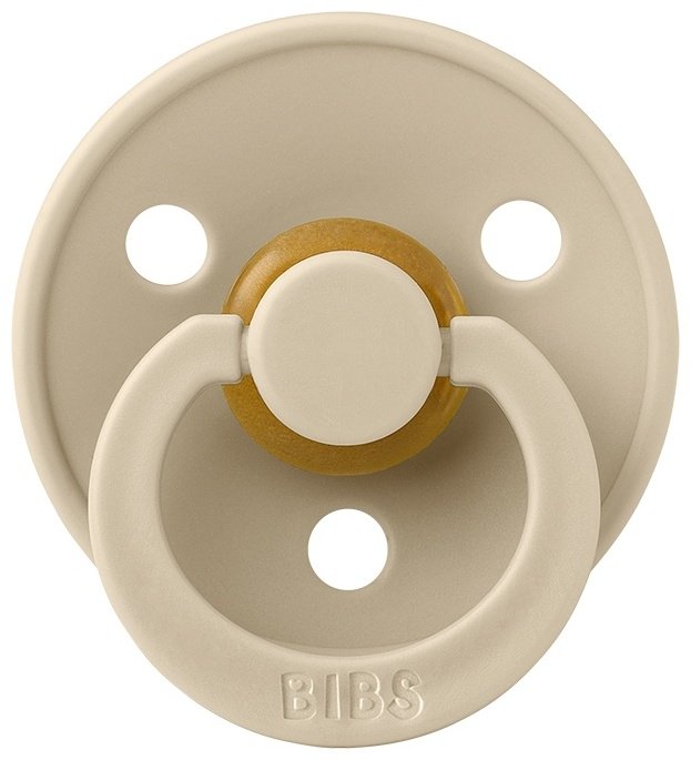 Пустышка BIBS Colour - Vanilla, 6&#43; мес., 1 шт, бежевый