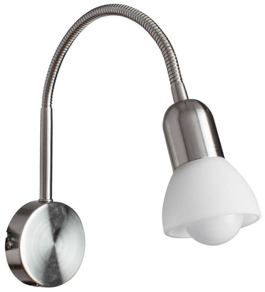 Бра настенный Arte Lamp Е14, белый, серебристый купить,NaN