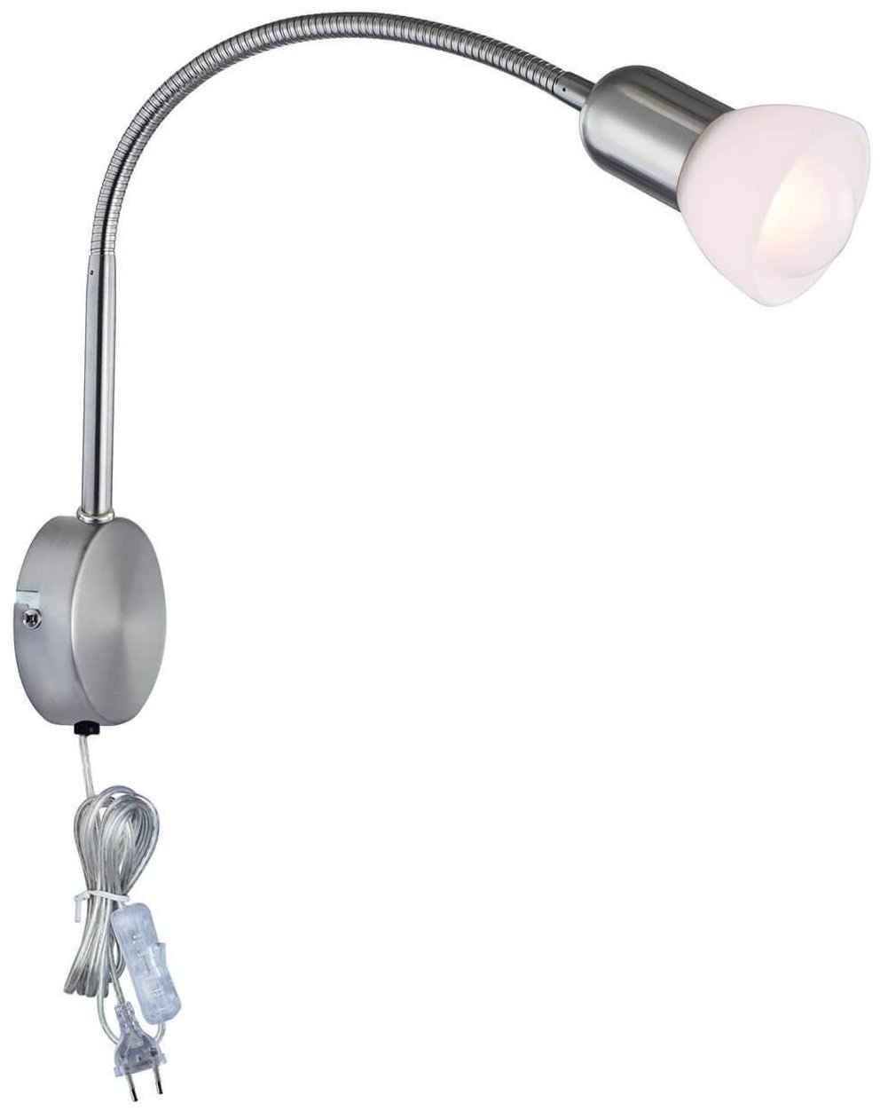 Бра настенный Arte Lamp Е14, белый, серебристый купить,NaN