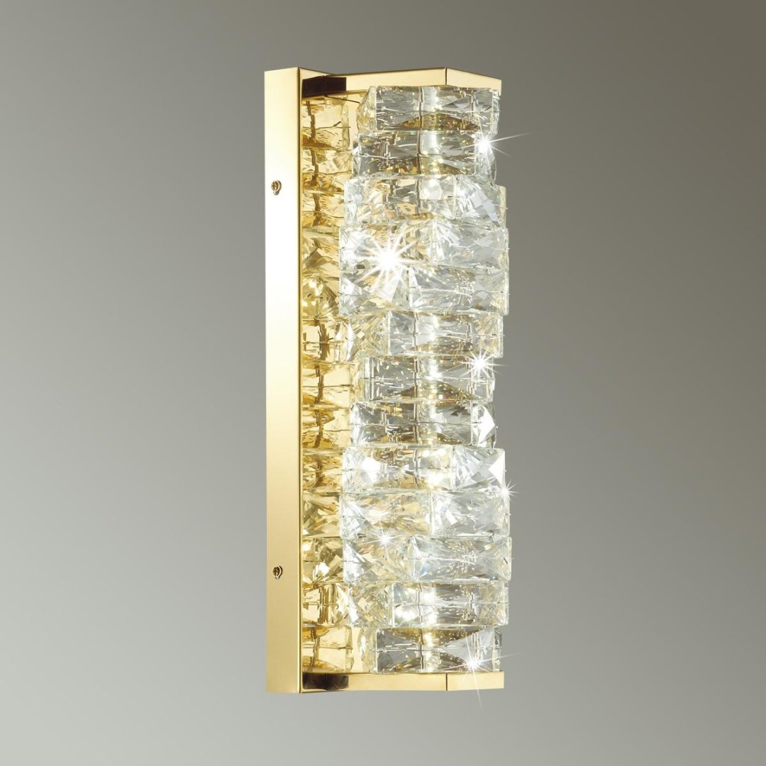 Бра настенный Odeon Light LED, золотистый, прозрачный купить,NaN