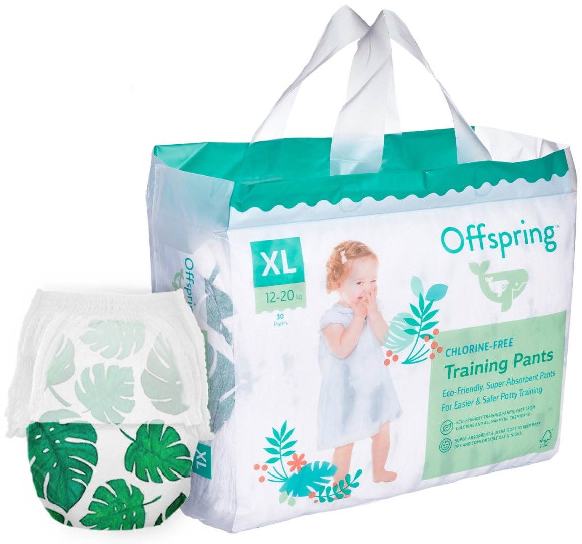 Подгузники-трусики Offspring XL, 30 шт - ForteMarket Подгузники-трусики Offspring XL, 30 шт купить,0