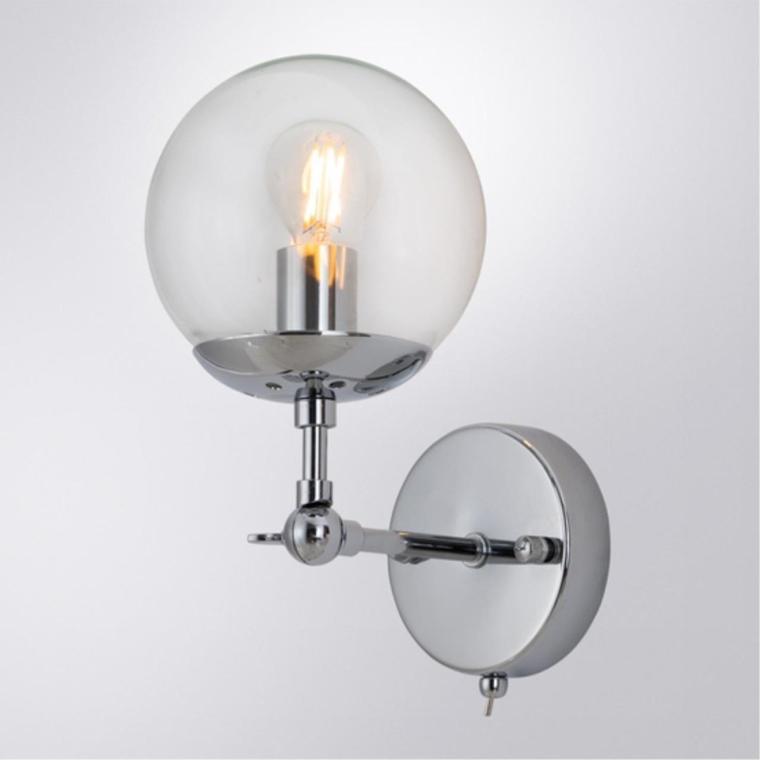 Бра настенный Arte Lamp Е14, прозрачный купить,NaN