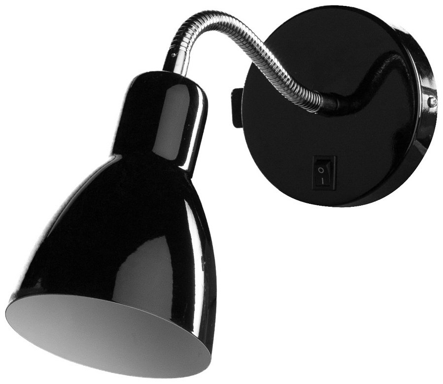 Бра настенный Arte Lamp Е14, черный купить,NaN