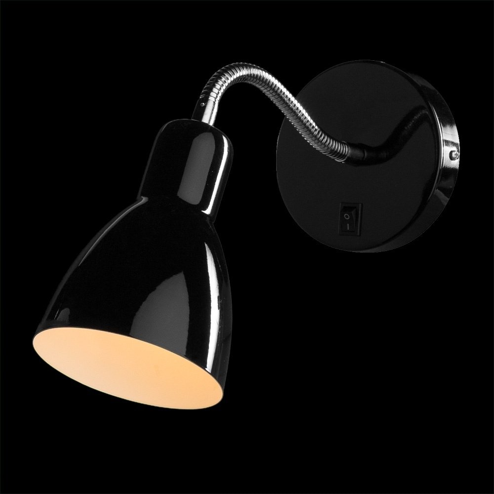 Бра настенный Arte Lamp Е14, черный купить,NaN