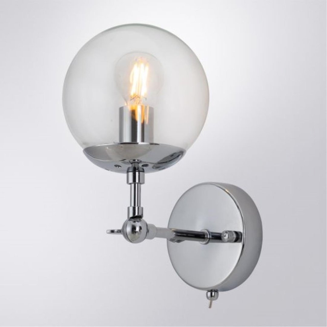 Бра настенный Arte Lamp Е14, прозрачный купить,NaN