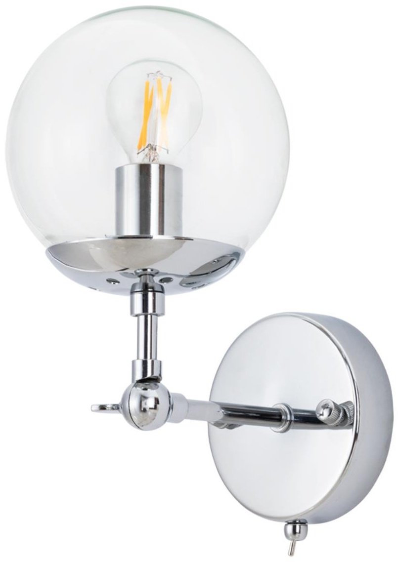 Бра настенный Arte Lamp Е14, прозрачный купить,NaN