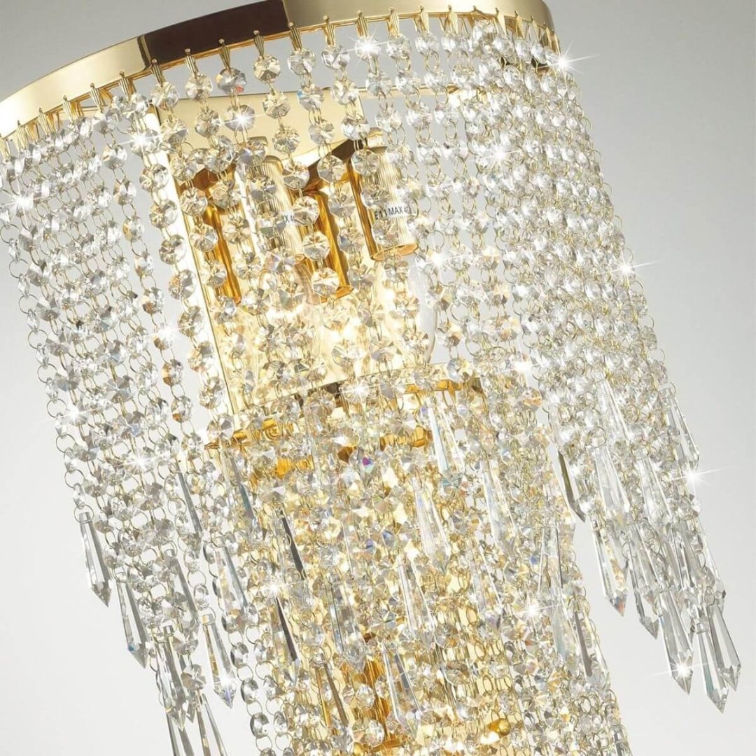 Бра настенный Odeon Light E14, золотистый, прозрачный купить,NaN
