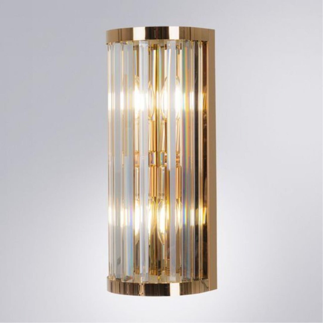 Светильник настенный Arte Lamp E14 40 Вт золотистый, прозрачный купить,NaN