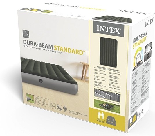 Матрас Intex 64762, 191x137x25 см, насос встроенный