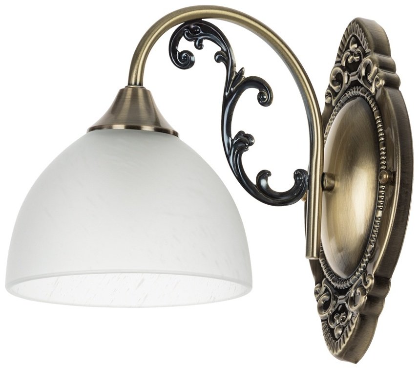 Бра настенный Arte Lamp E27, белый, бронза купить,NaN