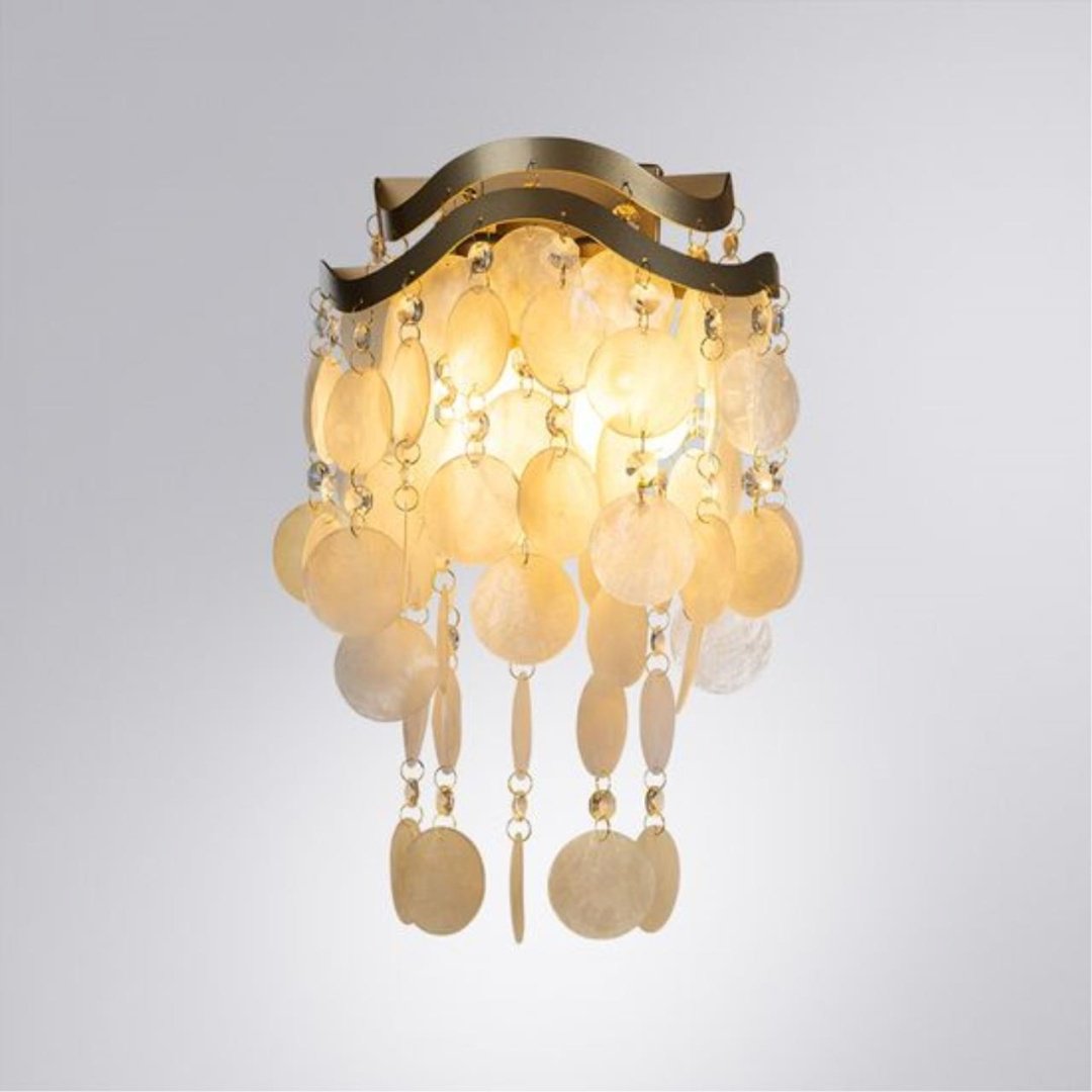 Бра настенный Arte Lamp E14, золотистый, белый купить,NaN