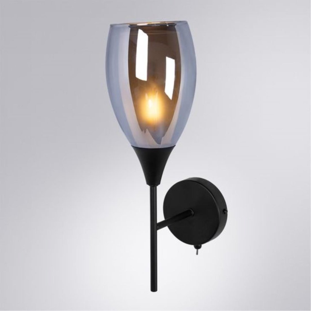 Бра настенный Arte Lamp Е14, черный, серый купить,NaN
