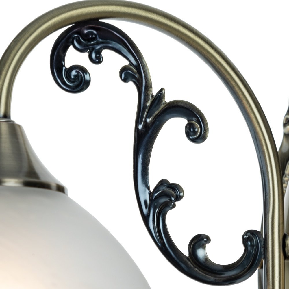 Бра настенный Arte Lamp E27, белый, бронза купить,NaN