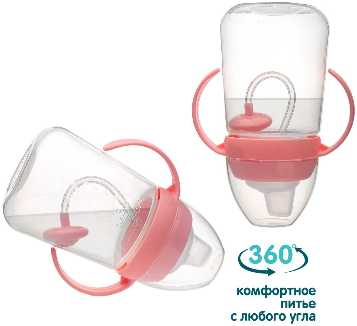 Поильник-непроливайка Baby Planet 8447/2, 300 мл, пластик/силикон купить,NaN