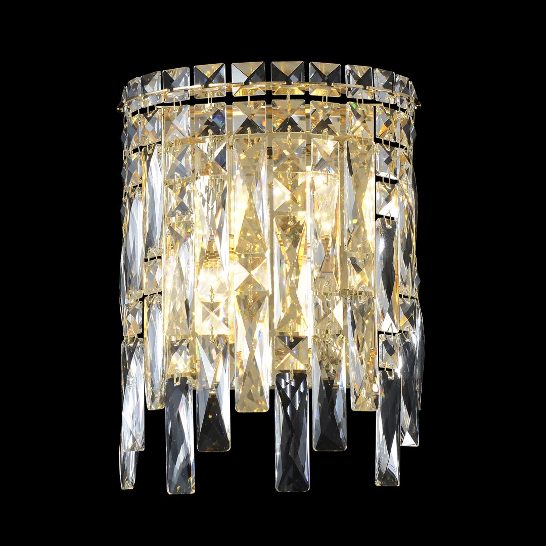Бра настенный Crystal Lux E14, золотистый, прозрачный купить,NaN