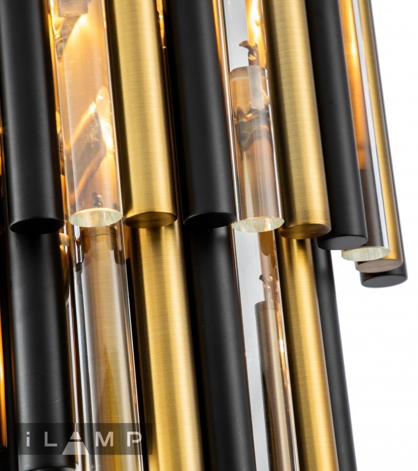 Светильник настенный ILAMP E14 40 Вт черный, бронза купить,NaN