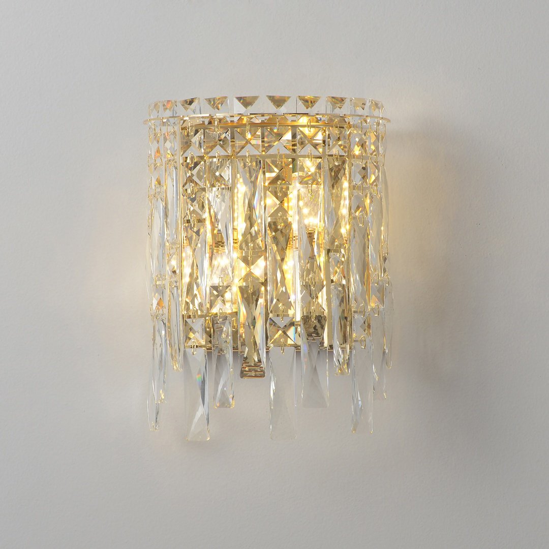 Бра настенный Crystal Lux E14, золотистый, прозрачный купить,NaN
