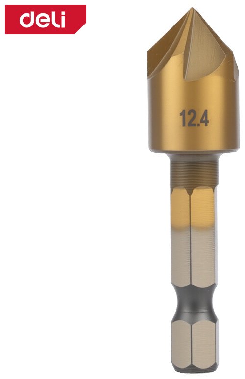Сверло DELI зенкер DH-DJZ002-E1 12.4 мм, 1 шт.