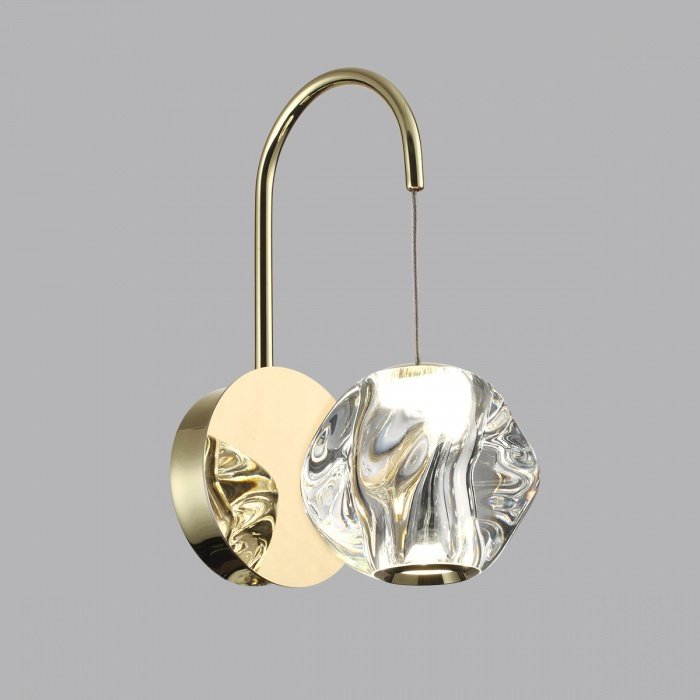 Бра настенный Odeon Light LED, золотистый, прозрачный купить,NaN