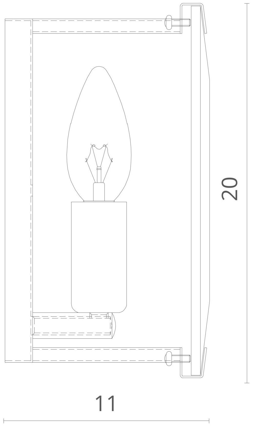 Бра настенный Divinare Е14, прозрачный купить,NaN