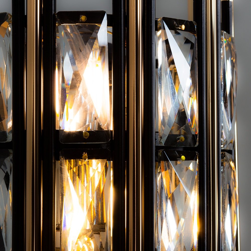 Бра настенный Arte Lamp E14, черный, прозрачный купить,NaN