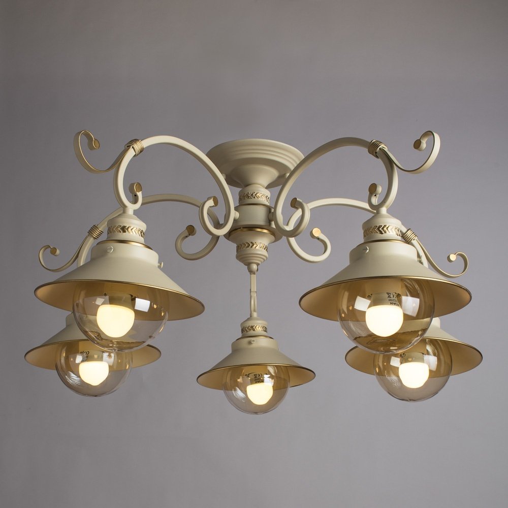 Светильник потолочный Arte Lamp E27 60 Вт белый, прозрачный купить,NaN