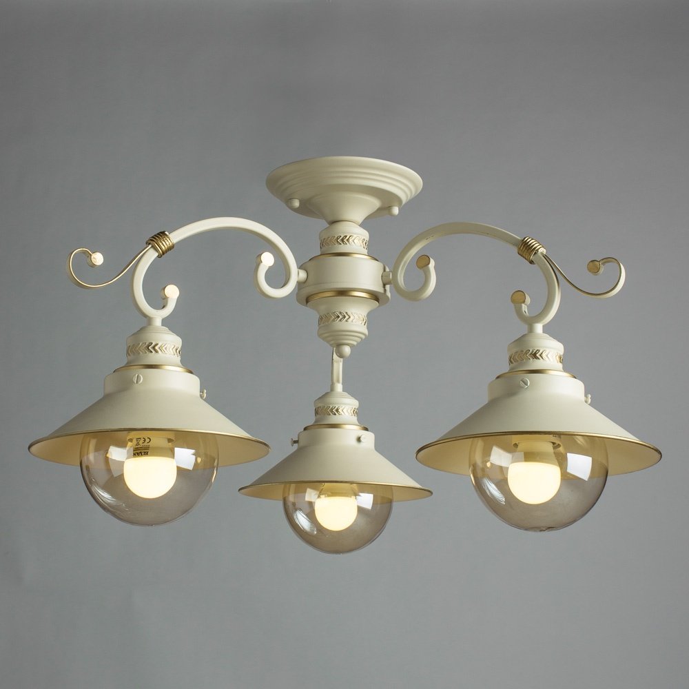 Светильник потолочный Arte Lamp E27 60 Вт белый, прозрачный купить,NaN