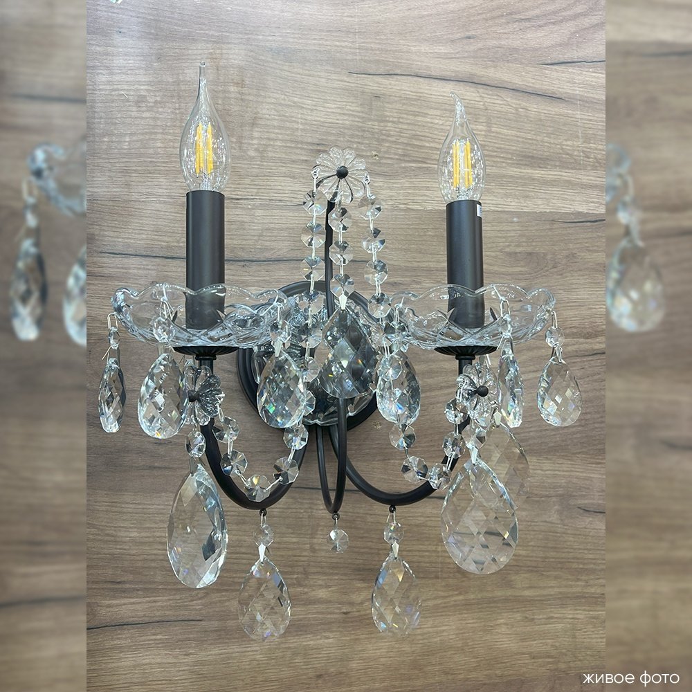 Бра настенный Crystal Lux Е14, коричневый купить,NaN