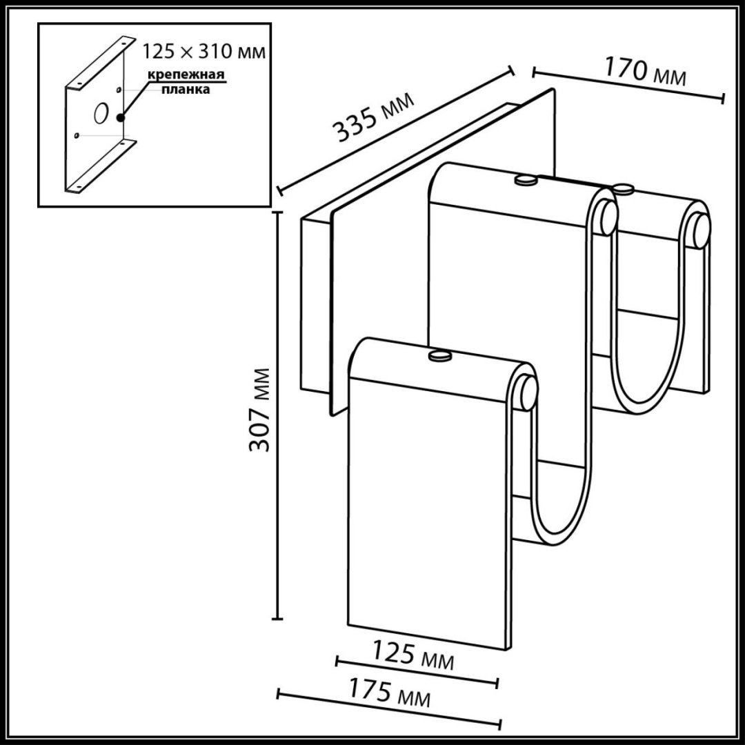 Бра настенный Odeon Light LED, золотистый, бронза купить,NaN