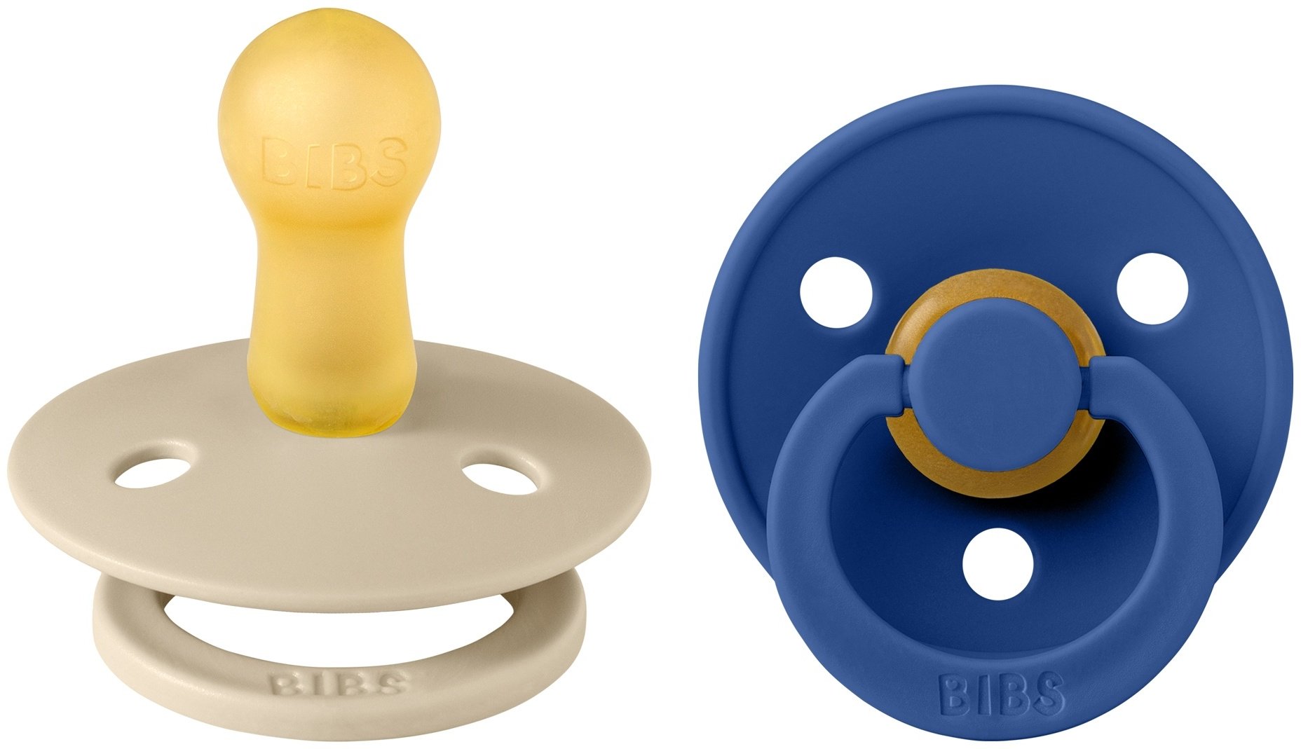 Набор пустышек BIBS Colour: Vanilla/Cornflower 6&#43; месяцев