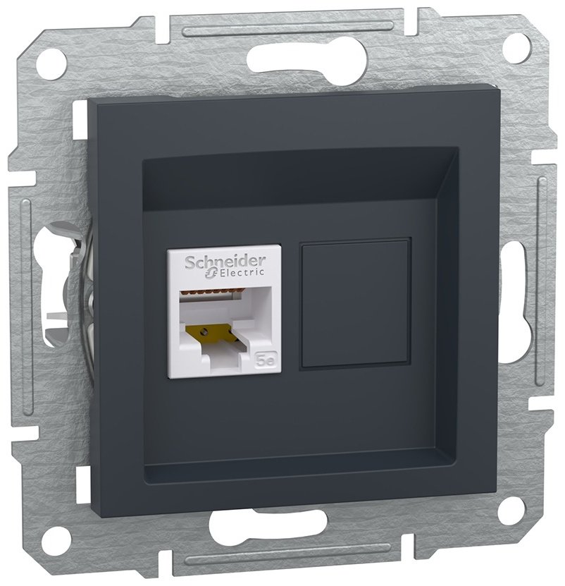Компьютерная розетка (RJ45) Schneider Electric EPH4300171, черный