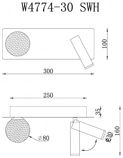 Бра настенный iLedex LED, белый купить,NaN