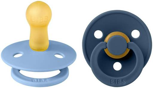 Набор пустышек латексных BIBS Colour Sky Blue/Steel Blue 6+ месяцев, мультиколор