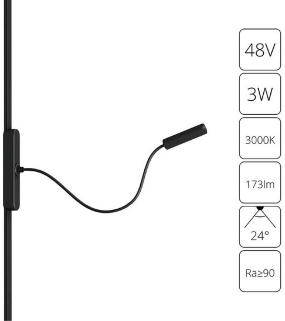 Магнитный трековый светильник Arte Lamp LED 3 Вт 48 В A1162PL-1BK купить,NaN