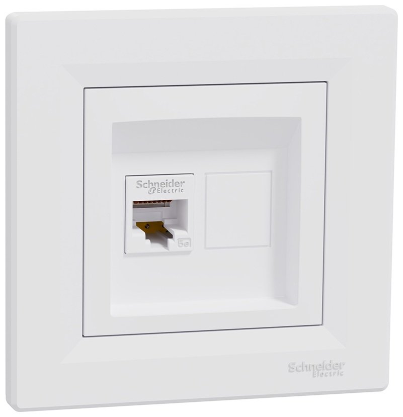Компьютерная розетка (RJ45) Schneider Electric SE EPH4300121, белый