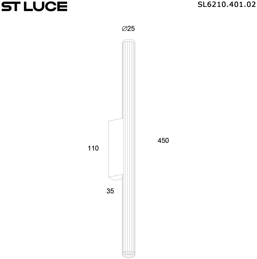 Светильник настенный ST Luce LED 2.5 Вт черный купить,NaN