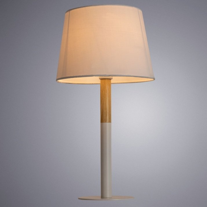 Настольная лампа Arte Lamp A2102LT-1WH E14, 40 Вт, металл, ткань купить,NaN