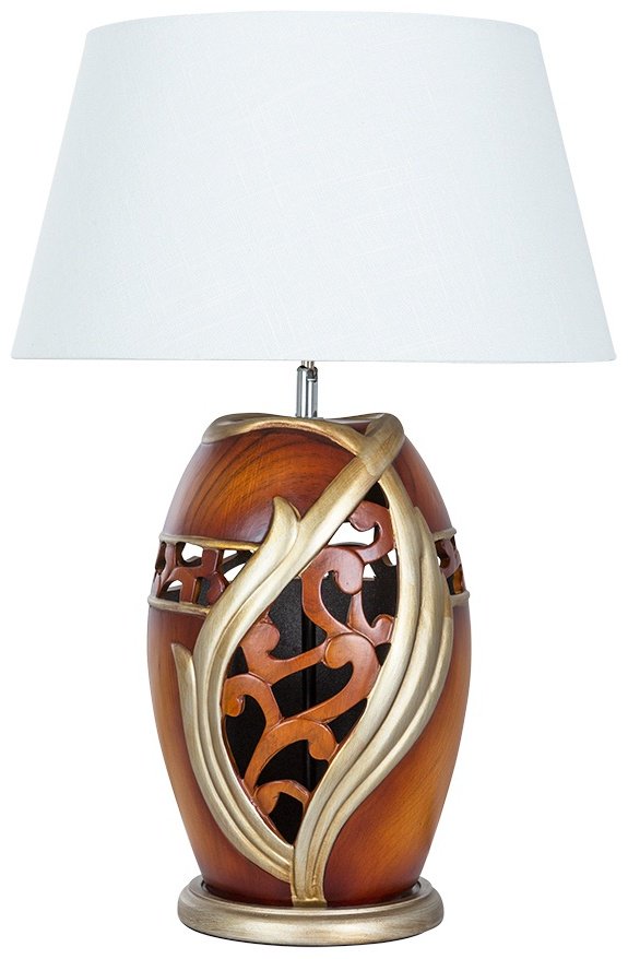 Настольная лампа Arte Lamp A4064LT-1BR E27, 40 Вт, ткань, керамика купить,NaN
