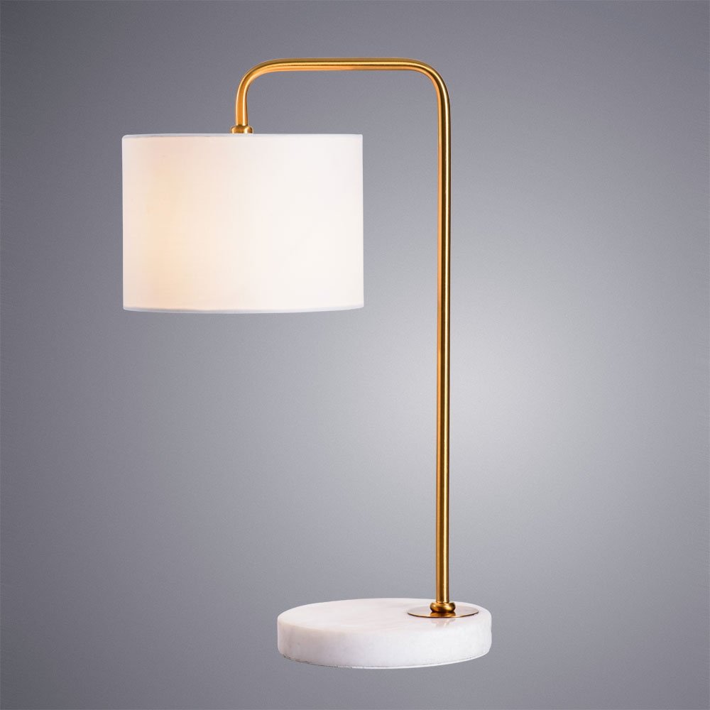 Настольная лампа Arte Lamp Rupert RUPERT A5024LT-1PB E27, 60 Вт, металл, ткань купить,NaN