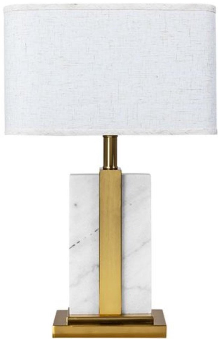 Настольная лампа Arte Lamp VARUM A5055LT-1PB E27, 60 Вт, металл, мрамор, ткань купить,NaN