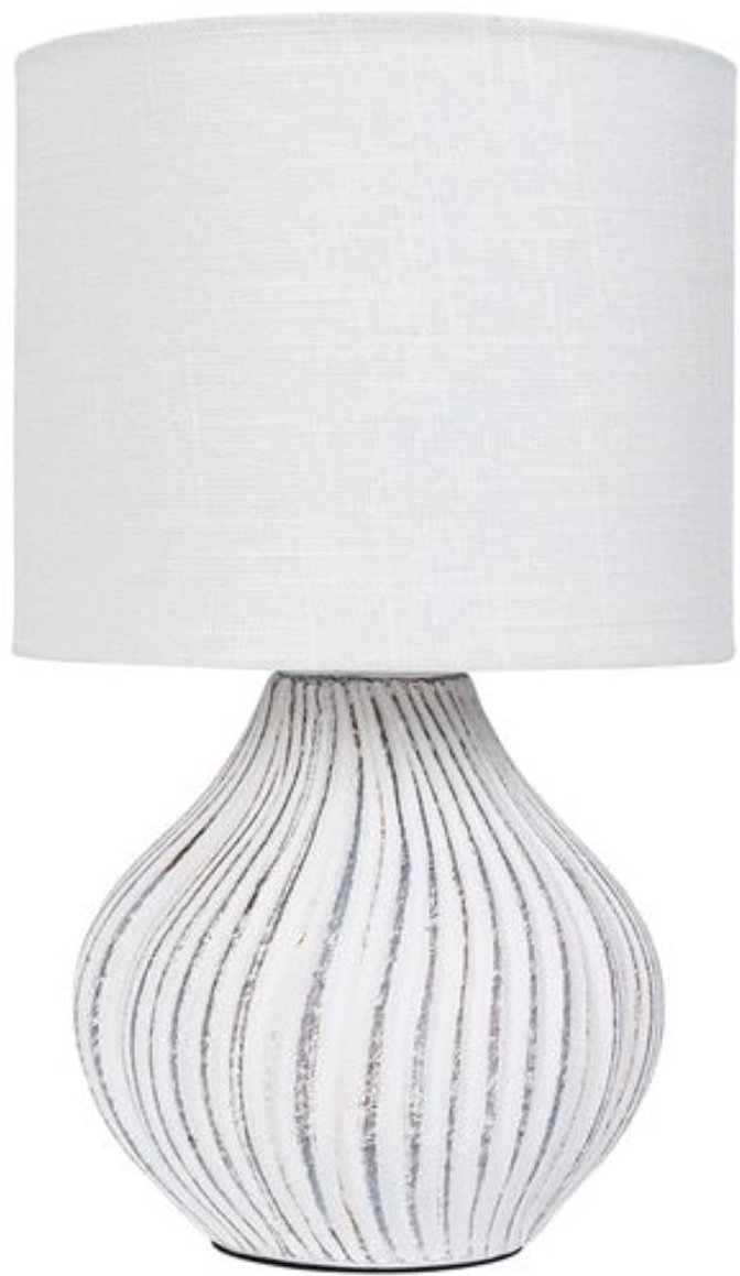 Настольная лампа Arte Lamp NUSAKAN NUSAKAN A5034LT-1WH Е14, 40 Вт, ткань, керамика купить,NaN