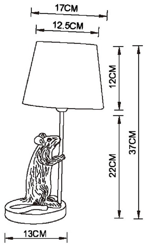 Настольная лампа Arte Lamp GUSTAV A4420LT-1WH E14, 40 Вт, полимер купить,NaN