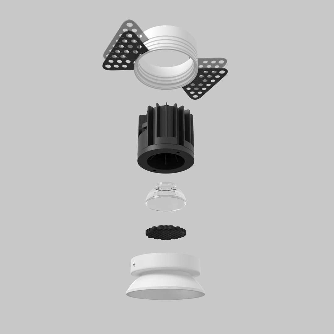 Встраиваемый светильник Technical LED 7 Вт 220 - 240 В DL058-7W2.7K-TRS-W купить,NaN