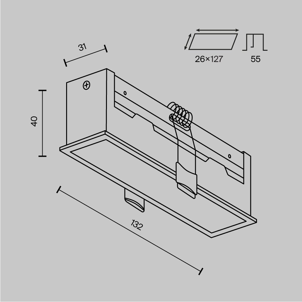 Встраиваемый светильник Technical LED 12 Вт 220 - 240 В DL066-12W3-6K-W купить,NaN