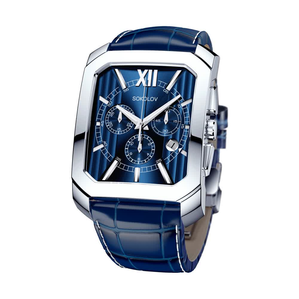 Часы Sokolov 144.30.00.000.03.03.3  54.92 гр Серебро 925 Silver Blue купить,323400